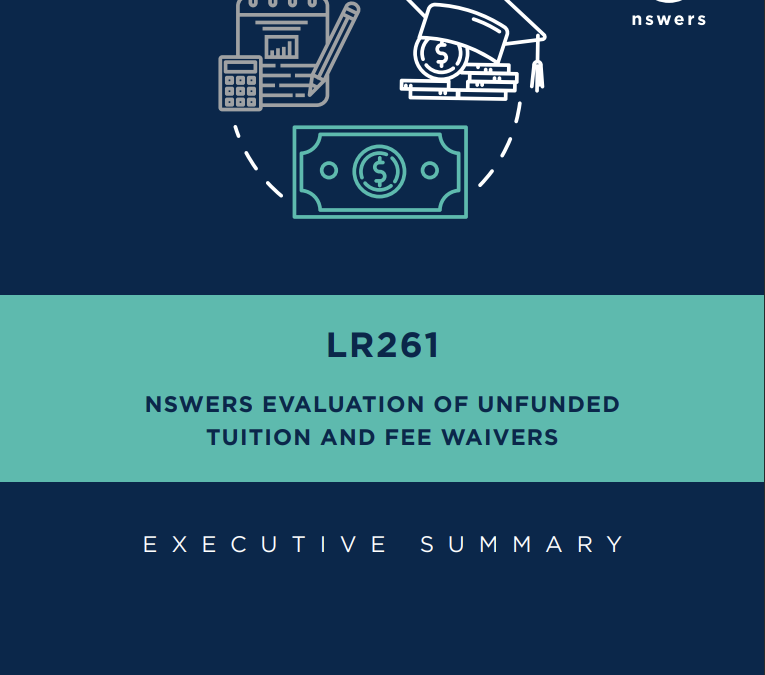LR261: NSWERS Evaluation of Unfunded Tuition and Fee Waivers (2025)